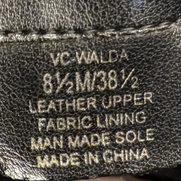 Vince Camuto Walda Black Leather Moto Biker Boots Women’s 8.5 - Picture 5 of 8